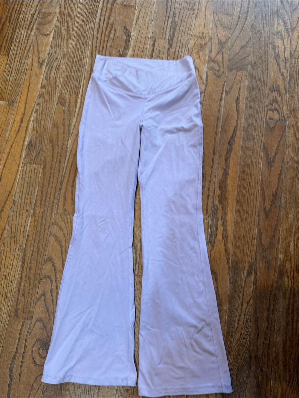 Old Navy Lavender High Rise Flare Leggings with Wide Waistband size Large (10-12